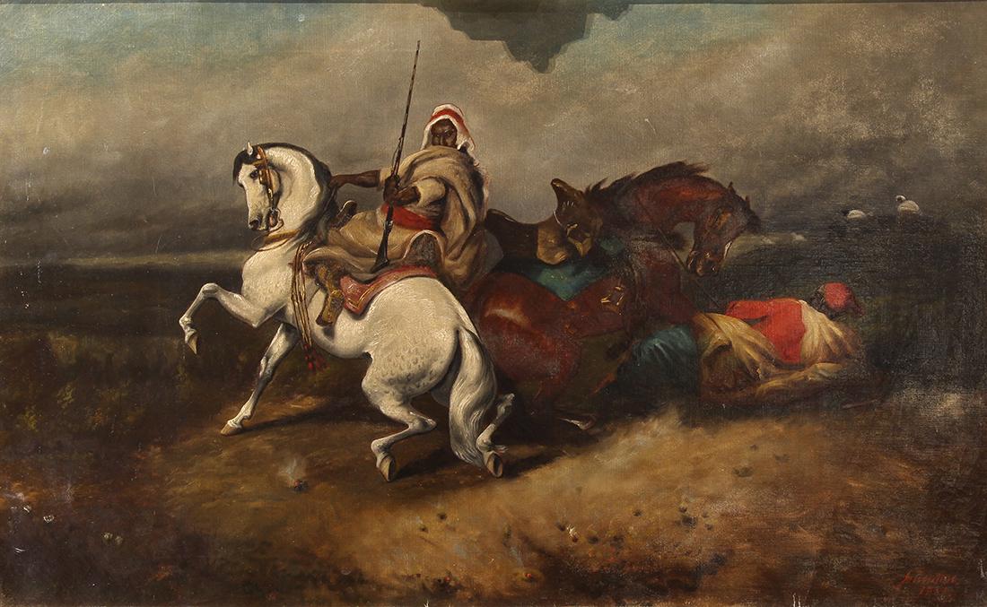 Painting, Arab on Horseback, 1887 (1 of 4)