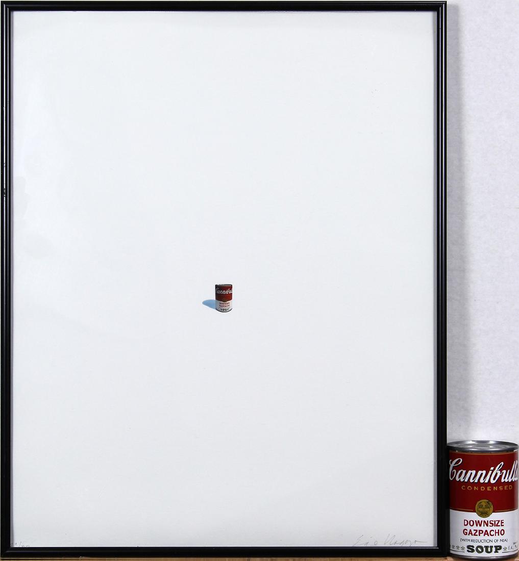 Prints, Enrique Chagoya, Cannibull's: (lot of 2) Enrique Chagoya (American/Mexican, b. 1953), "Cannibull's," digital print, pencil signed lower right, edition 29/50, accompanied by "Cannibull's Condensed Downsize Gapacho (with reduction o