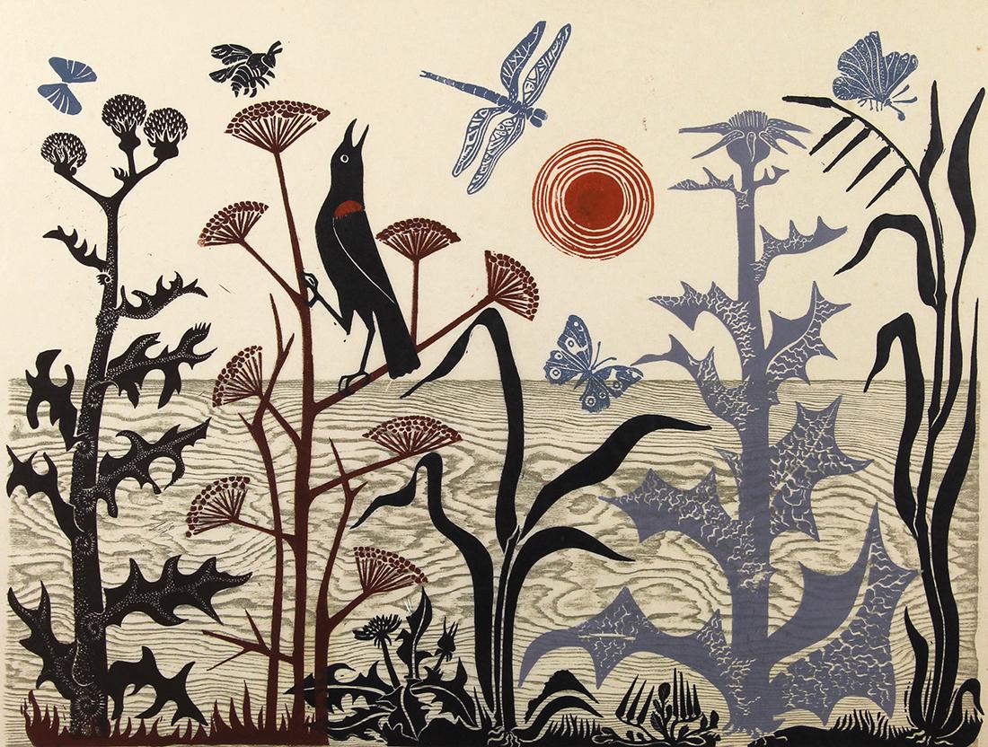 Linocut, Emmy Lou Packard (1 of 4)