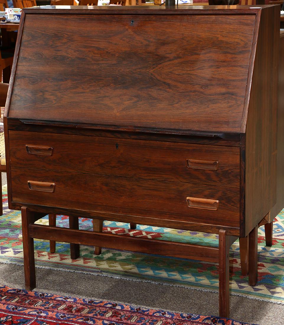 Danish Modern rosewood slant front desk (1 of 5)