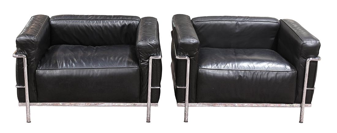 Le Corbusier  for Cassina "Grand Modele" LC3 chairs (1 of 4)
