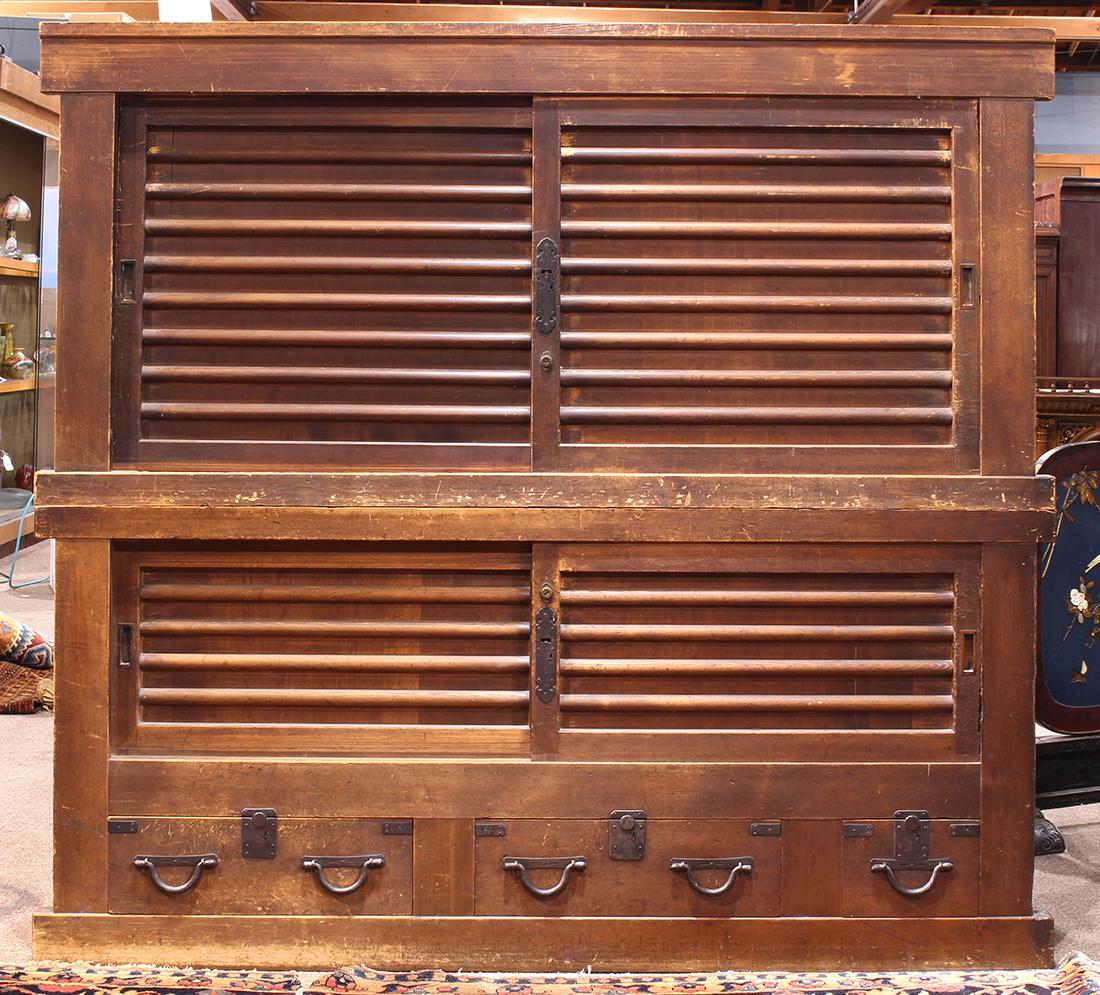 Japanese Two-part Futon Tansu (1 of 4)