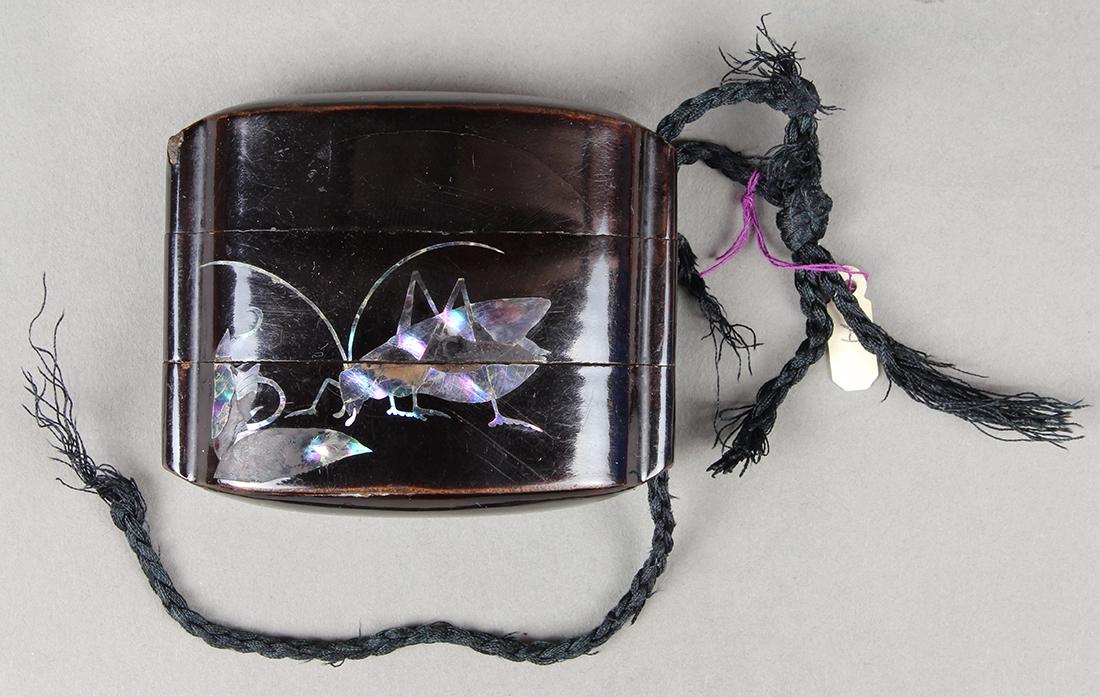 Japanese Lacquered Two-tier Inro (1 of 4)