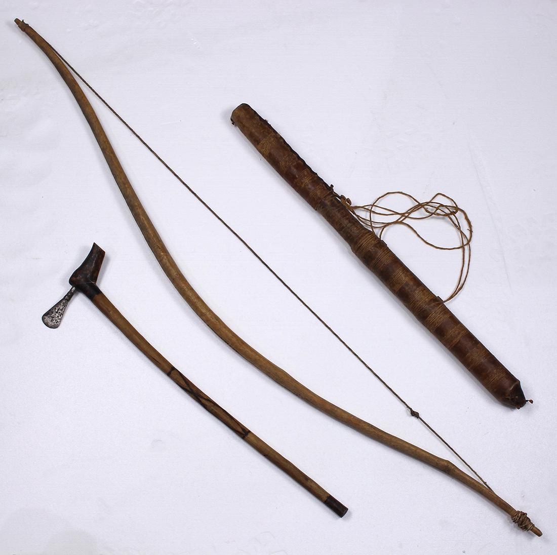 South African Rotse stool and weapon group (1 of 8)