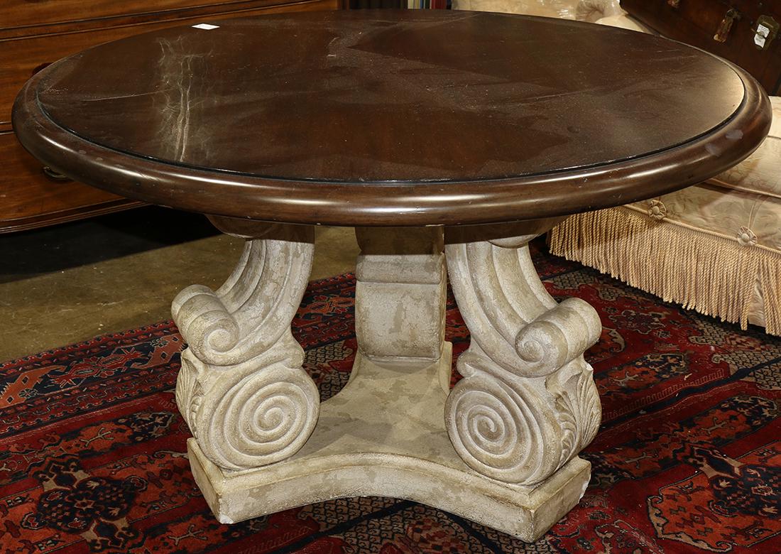 Modern table in the manner of Michael Taylor (1 of 3)