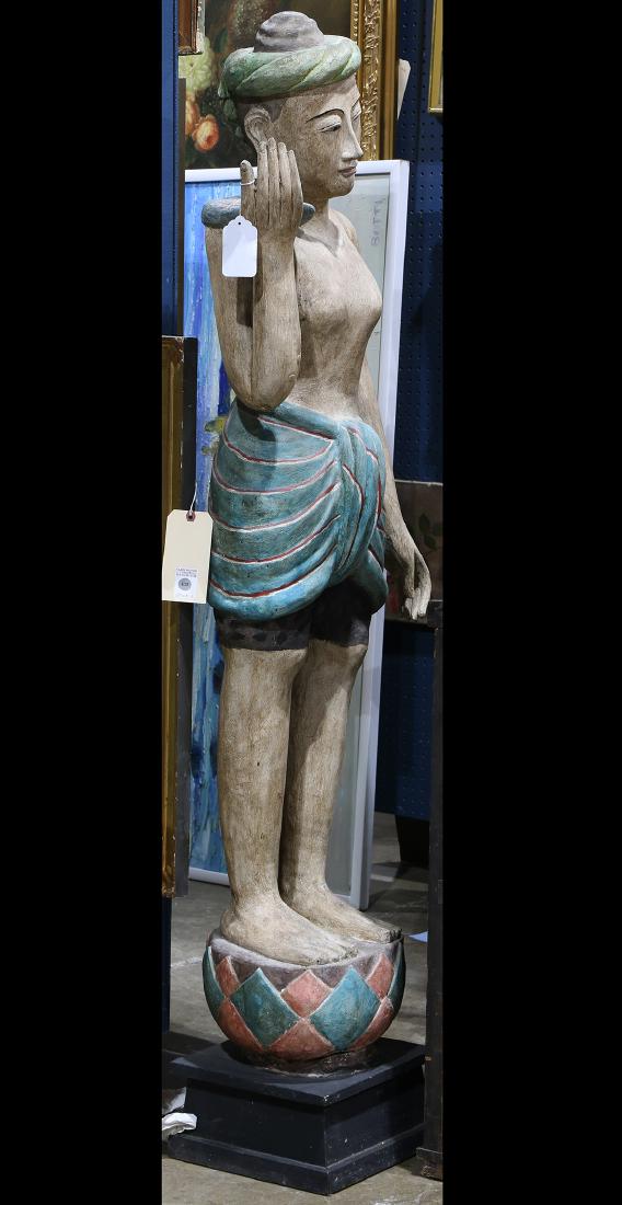 Southeast Asian Large Wood Figure (1 of 1)