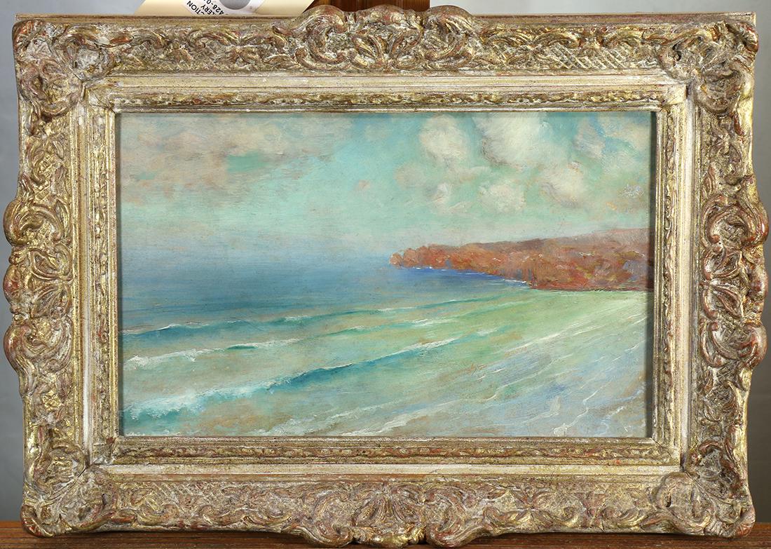 Painting, Coastal Scene with Clouds (1 of 1)