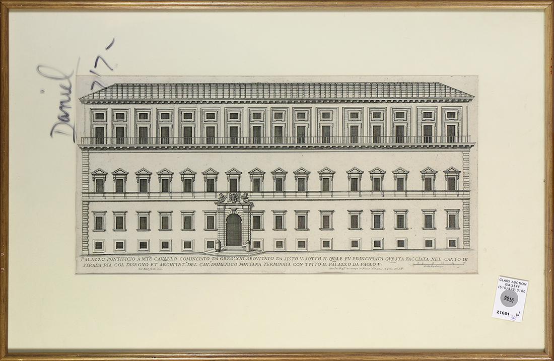 Print, Italian School, Architectural Etching (1 of 1)
