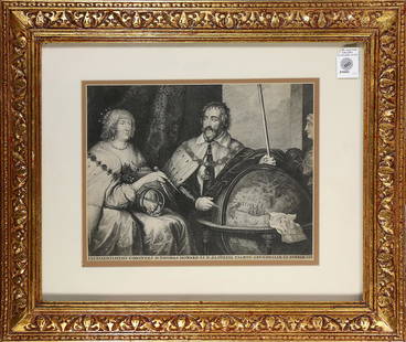 Print, Lucas Vorsterman, Thomas Howard and Alatheia: Lucas Vorsterman (Flemish, 1595–1675), "Thomas Howard, 21st Earl of Arundel and Alethea Howard (née Talbot), 13th Baroness Furnival, Countess of Arundel (Thomas Howard and Alatheia Talbot)," 1624-1