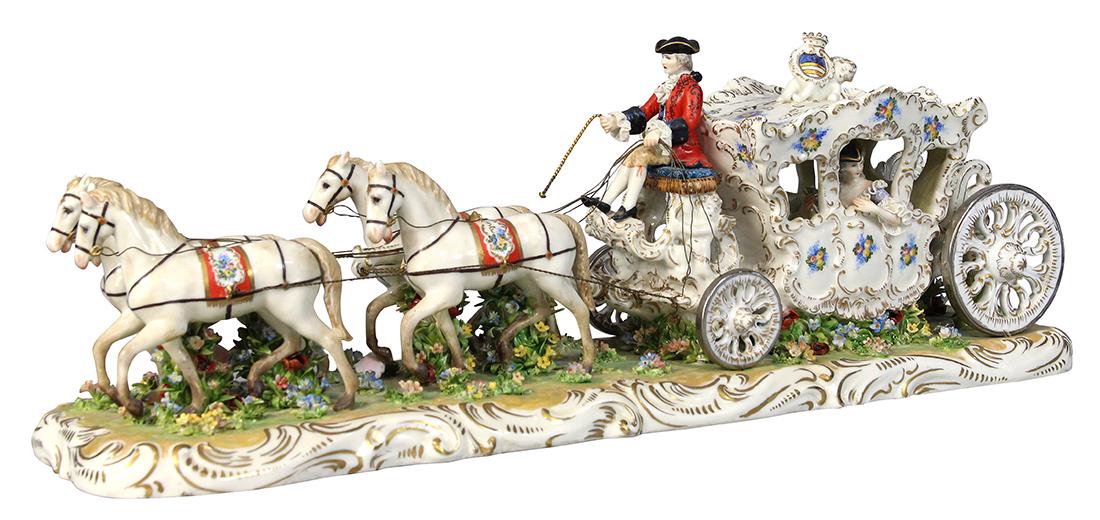 Capodimonte porcelain figural sculpture (1 of 6)