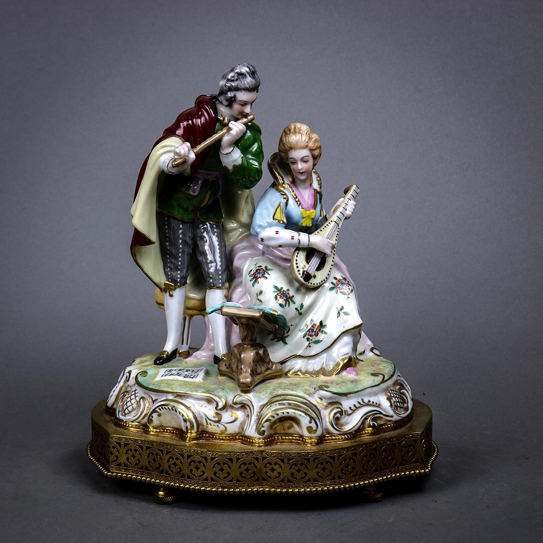 Continental polychrome decorated sculpture (1 of 4)
