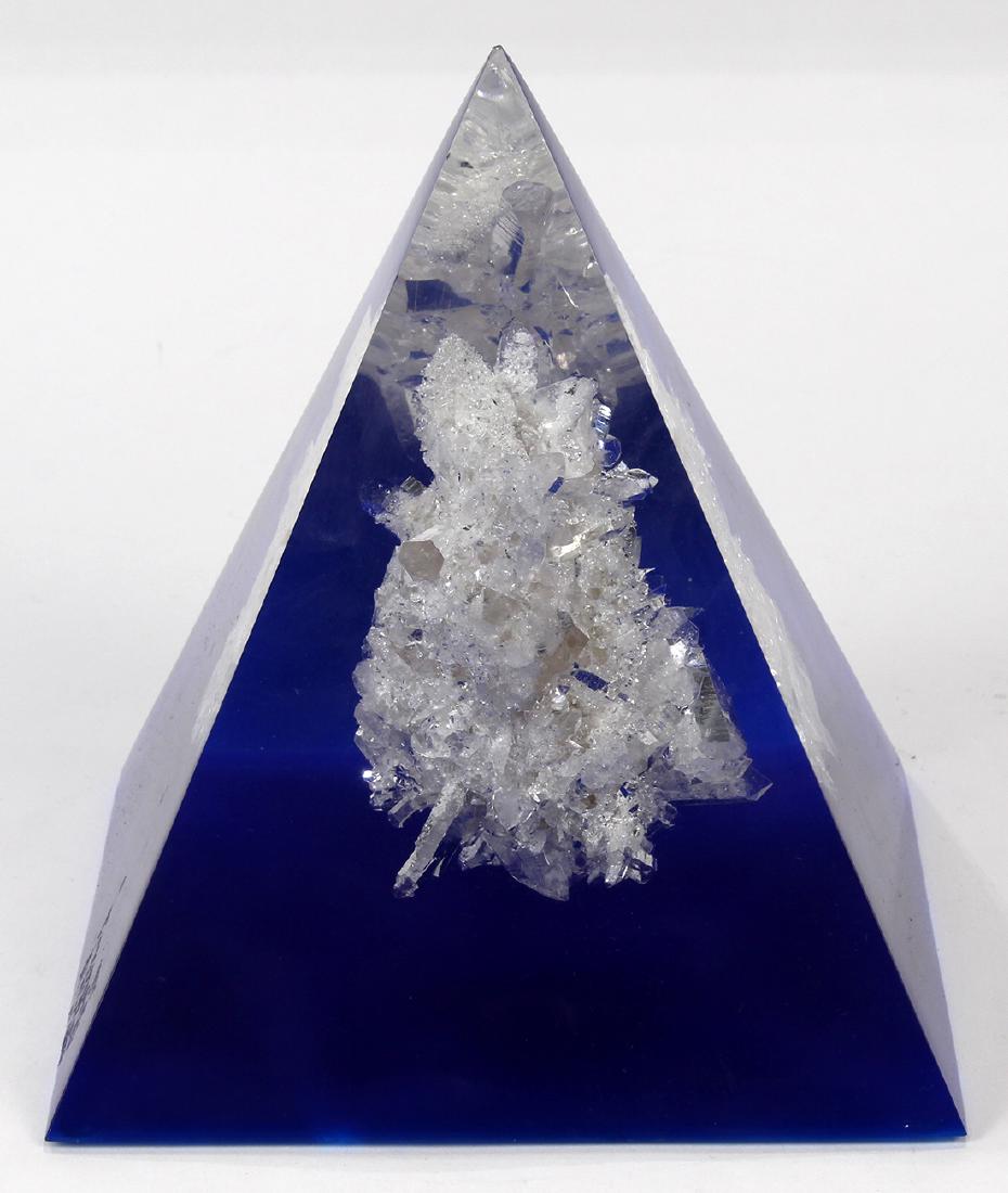 Modern lucite and crystal sculpture (1 of 3)