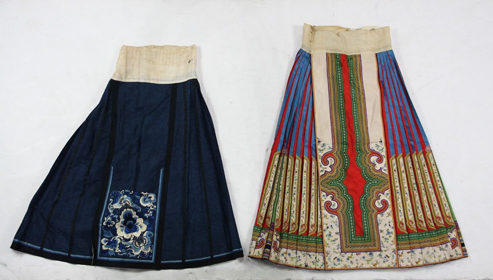 Two Chinese Silk Skirts (1 of 1)