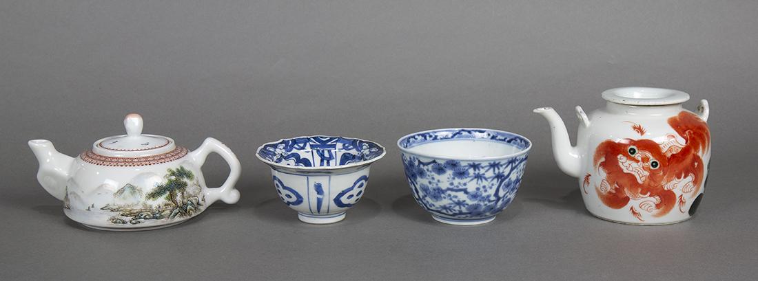 Chinese Porcelain Teapots and Japanese Cup (1 of 6)