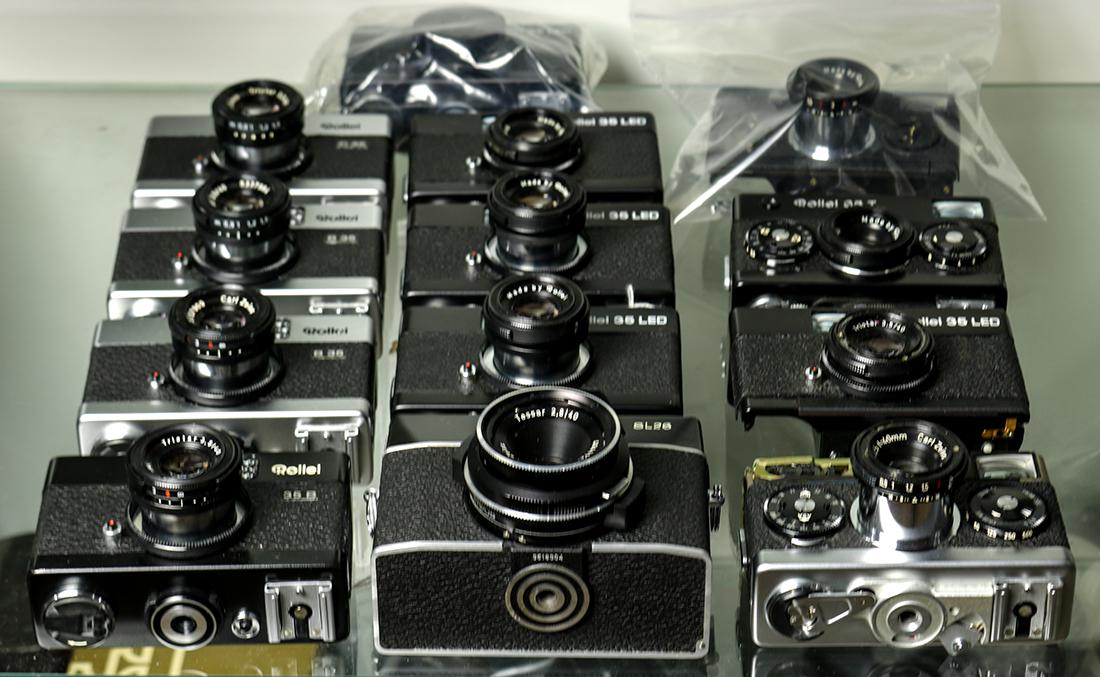 Collection of Rollei cameras (1 of 2)