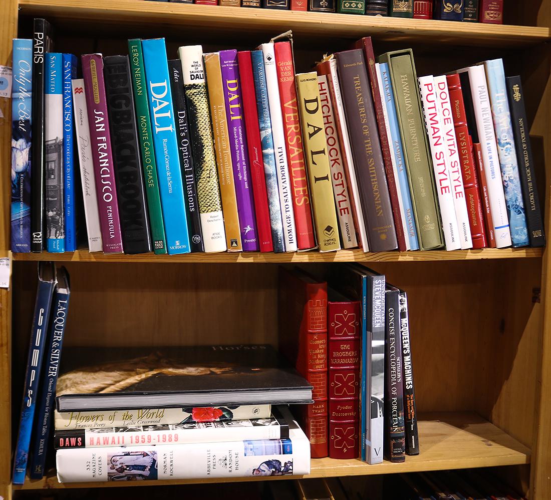 Two shelves of books mostly relating to fine art and (1 of 1)