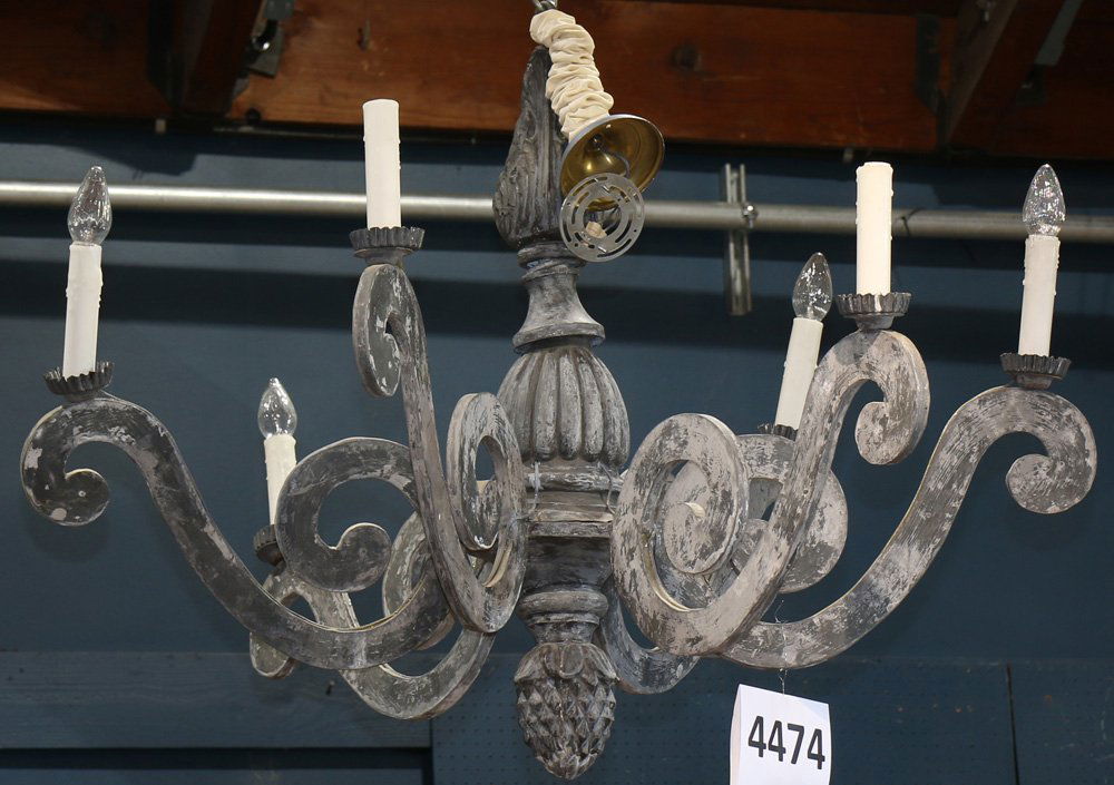 Rustic composite chandelier (1 of 1)