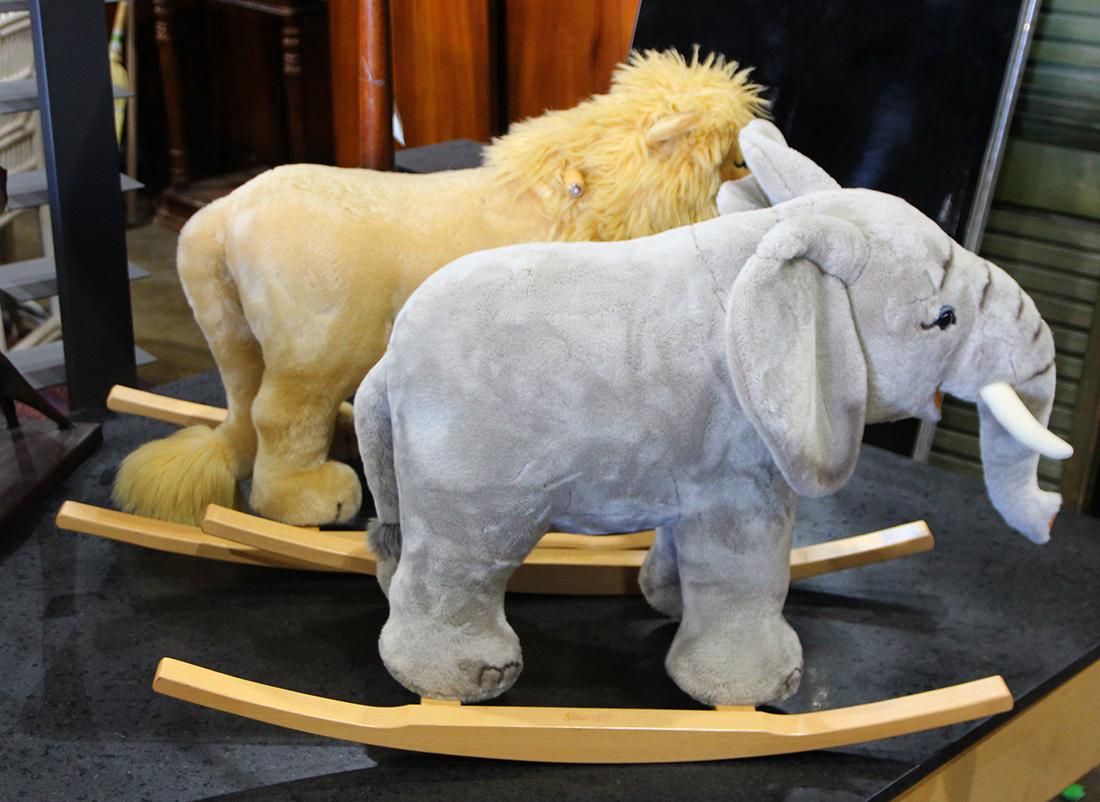 (lot of 2) Steiff plush rocking group (1 of 1)