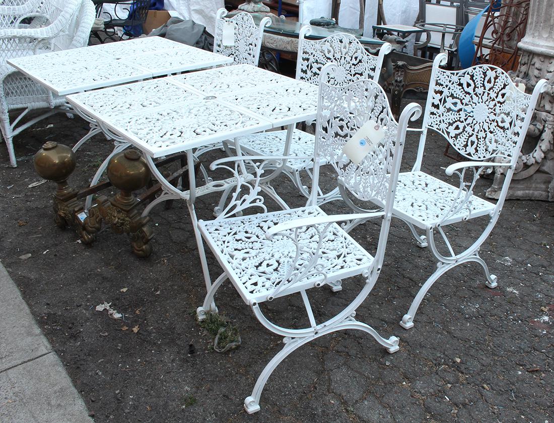 (lot of 6) Mid-Century Modern patio furniture group, (1 of 2)