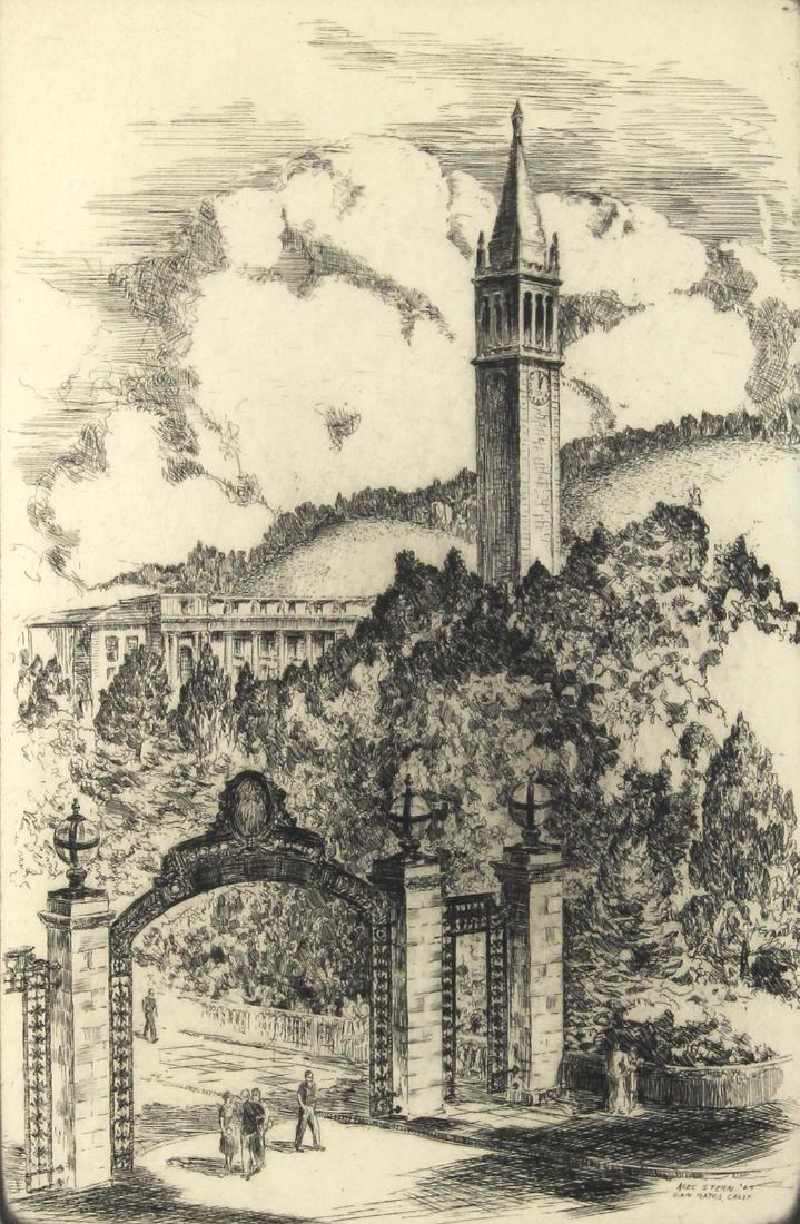 Print, Alec Stern, Campanili UC Berkeley (1 of 2)