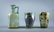 Ancient Roman iridescent blown glass vessels group, - 2