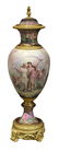 Pair of monumental gilt bronze mounted Sevres - 9