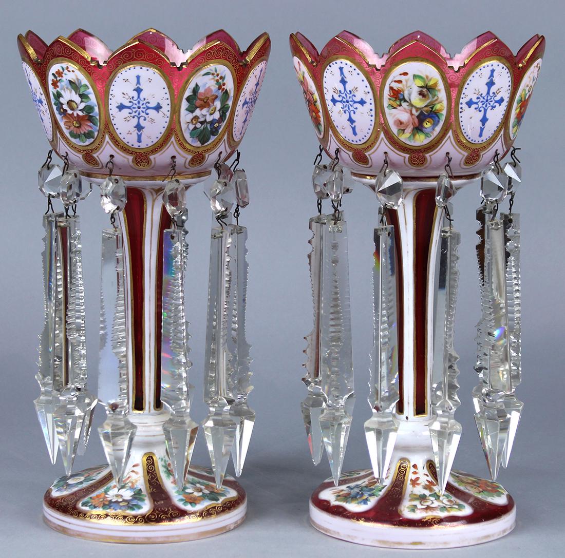 Pair of Bohemian style lustres (1 of 3)