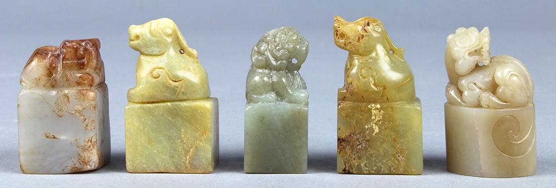 Chinese Hardstone/Soapstone Seals (1 of 5)