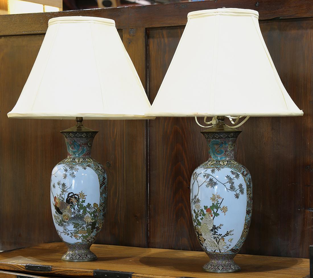 Japanese Pair of Cloisonne Vases (1 of 3)
