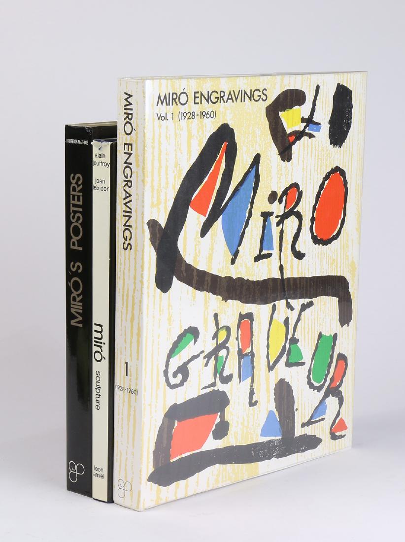 (Lot of 3) Books on Miro, including "Miro Engravings (1 of 1)