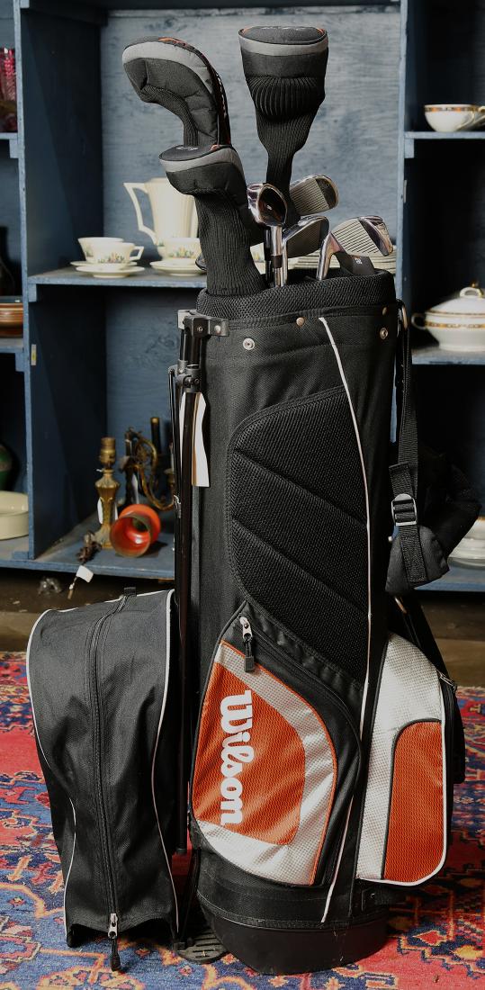 Wilson K28 golf set, with bag, (10) clubs, balls, and