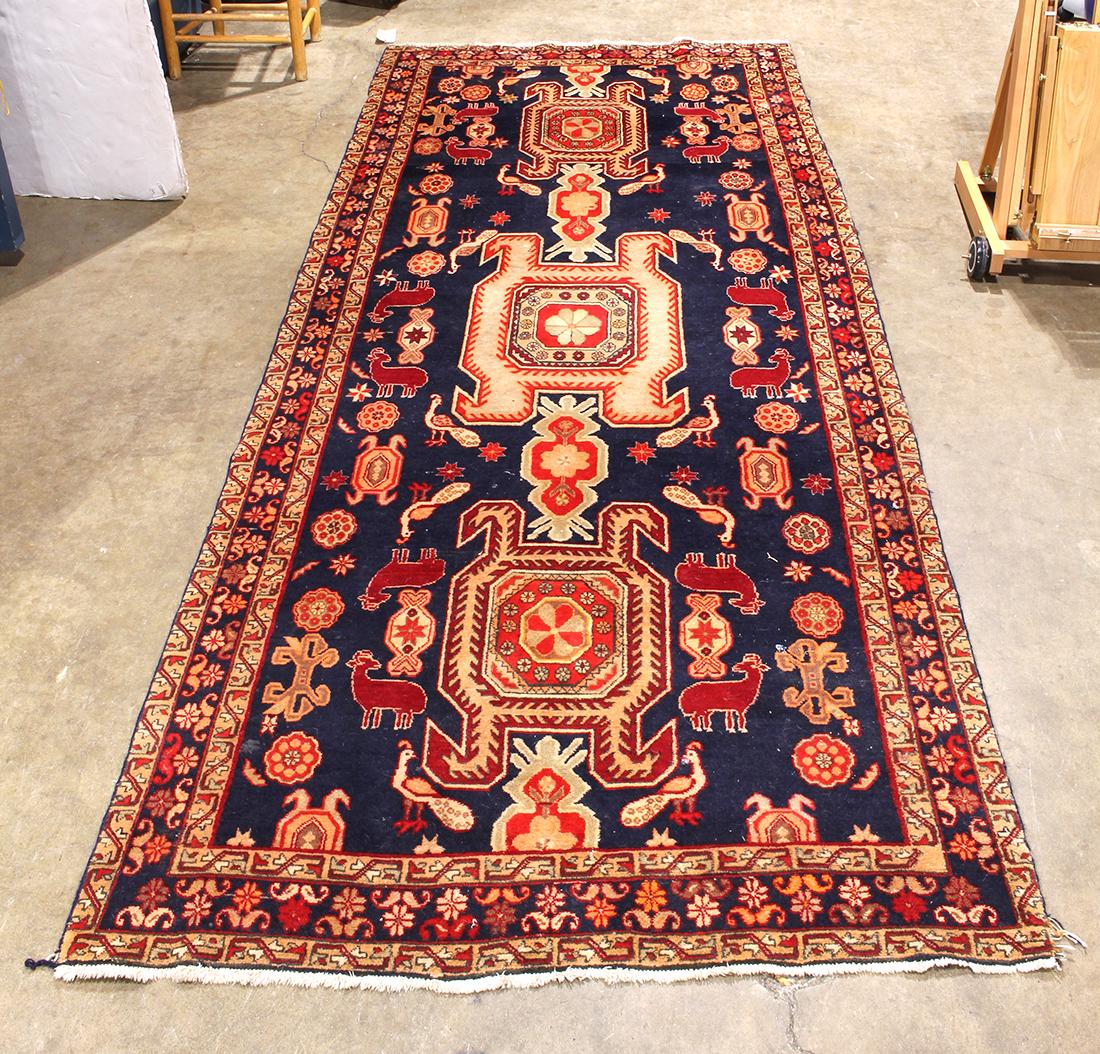 Persian Hamadan carpet, 10'10"x 4'4" (1 of 4)