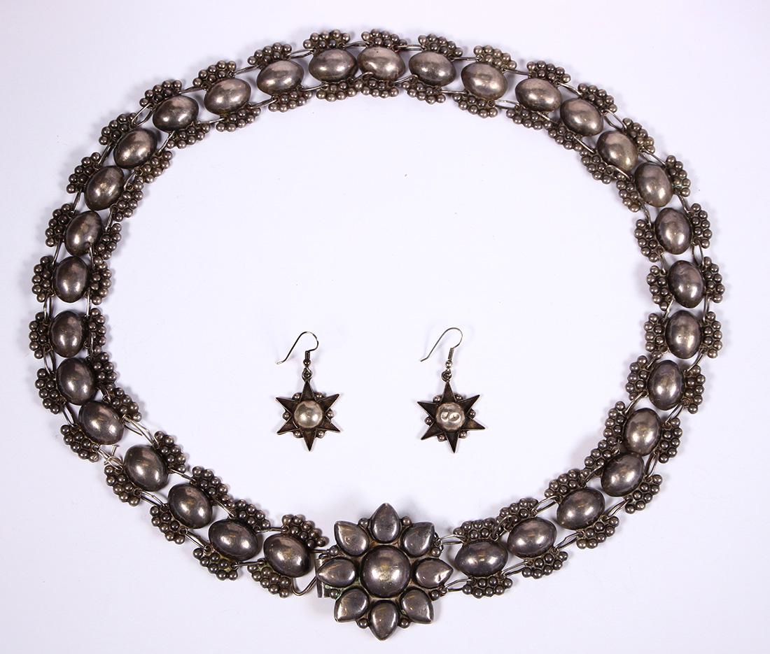 (Lot of 2) Mexican sterling silver and silver jewelry (1 of 2)