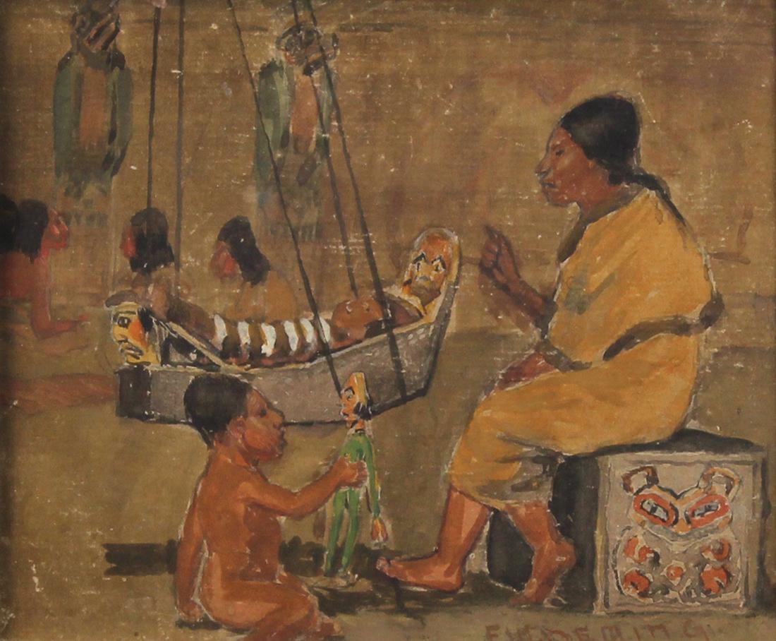 Watercolor, Edwin Willard Deming (1 of 2)