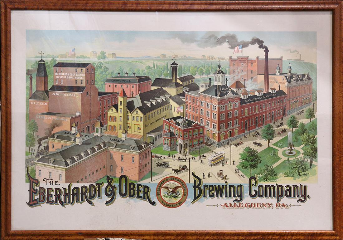 Vintage Advertising Poster, The Eberhardt & Ober (1 of 1)