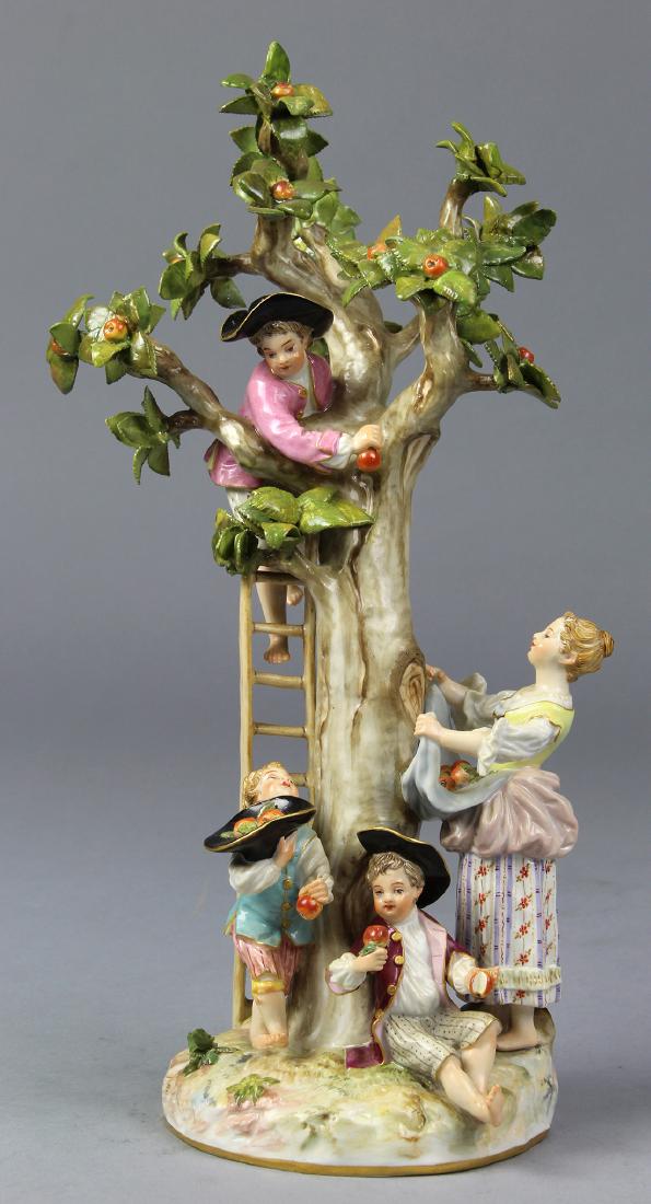 Meissen porcelain figural group "The Apple Gatherers" (1 of 5)