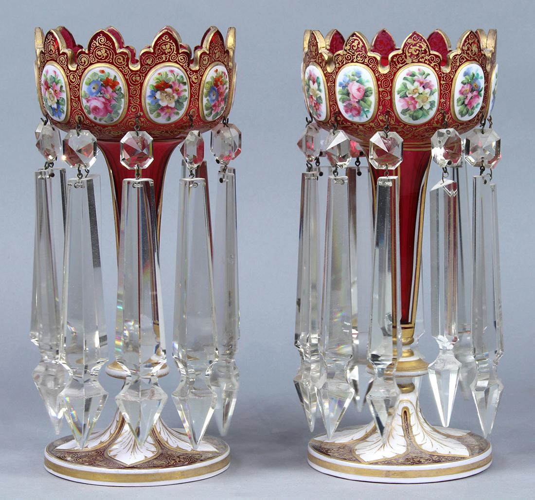 Pair of Bohemian style lustres (1 of 1)