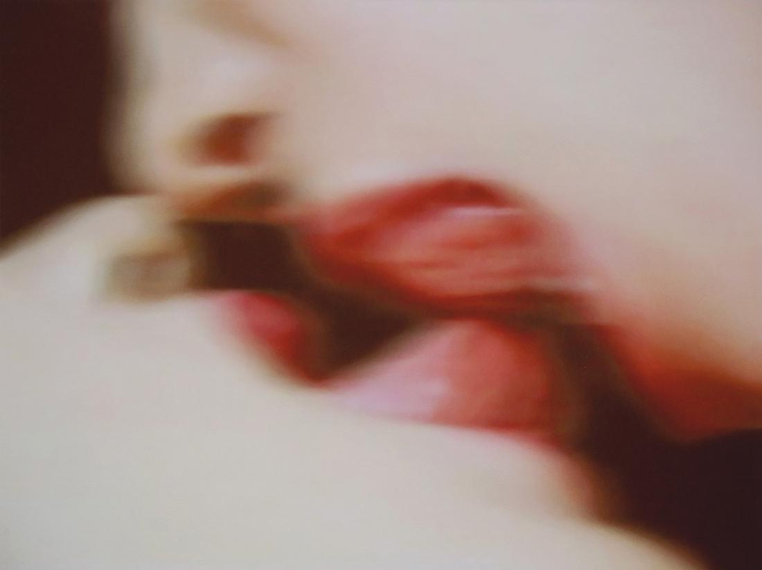 Photograph, Thomas Ruff: Thomas Ruff (German, b. 1958), "Ez 14 (Kiss)" from Nudes series, 2000, pigment print, signed verso, edition 33/50, image: 11"h x 14.75"w, sheet (unframed): 29.5"h x 23.5"w