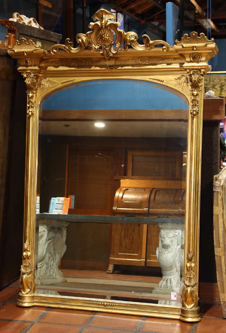 Victorian giltwood pier mirror (1 of 2)