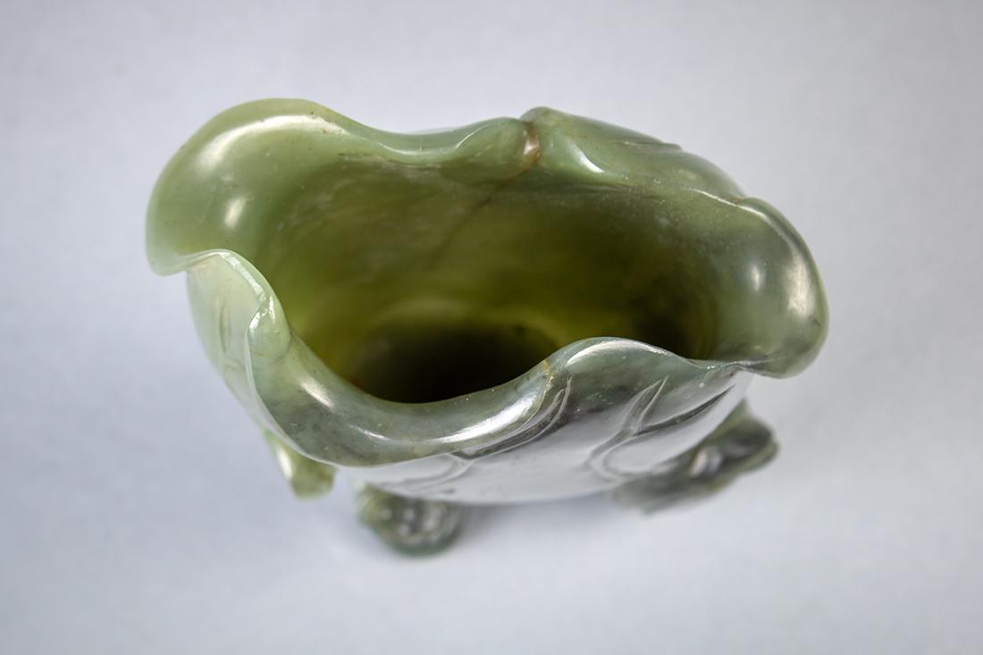 Chinese Jade Lotus Form Vase (1 of 4)