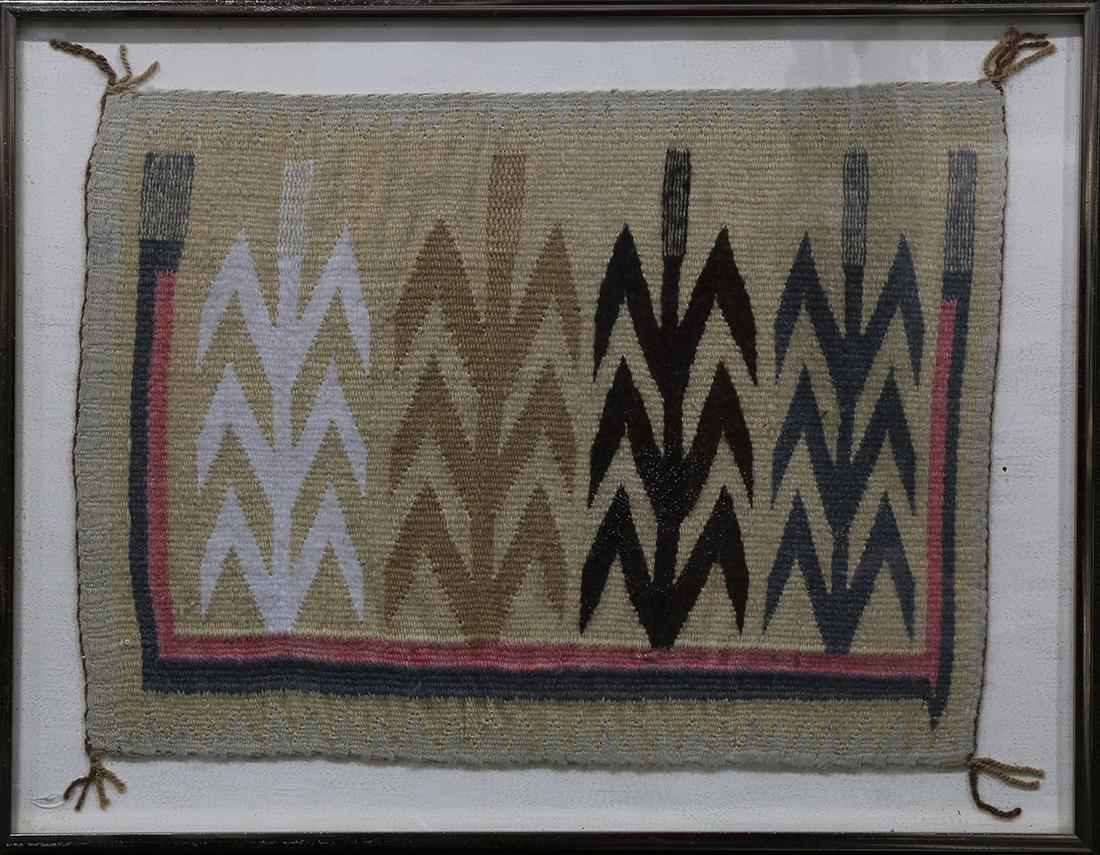 Framed Navajo textile (1 of 1)