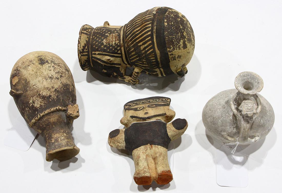(lot of 4) Pre-Columbian Peruvian ceramic group (1 of 1)