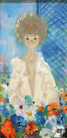 Painting, Follower of Margaret Keane (1 of 2)