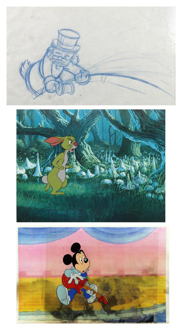 cels and drawing, Walt Disney Productions (1 of 5)