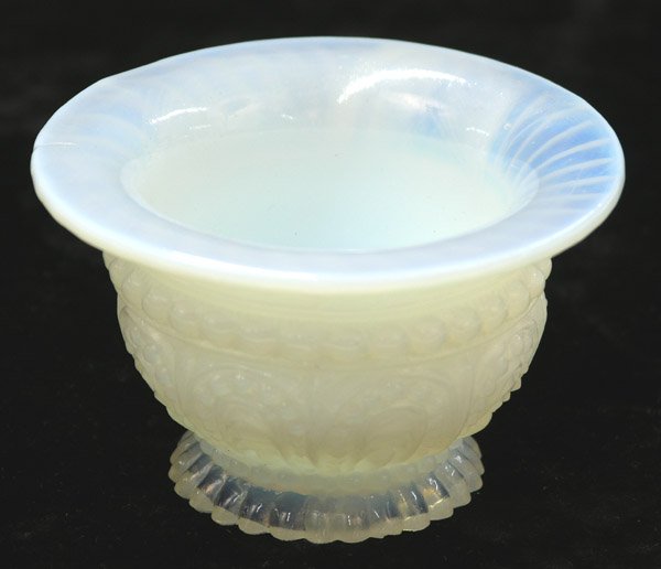 Sandwich glass dolphin candlesticks - 3