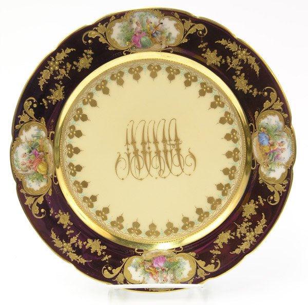 Dresden porcelain service plates - 2