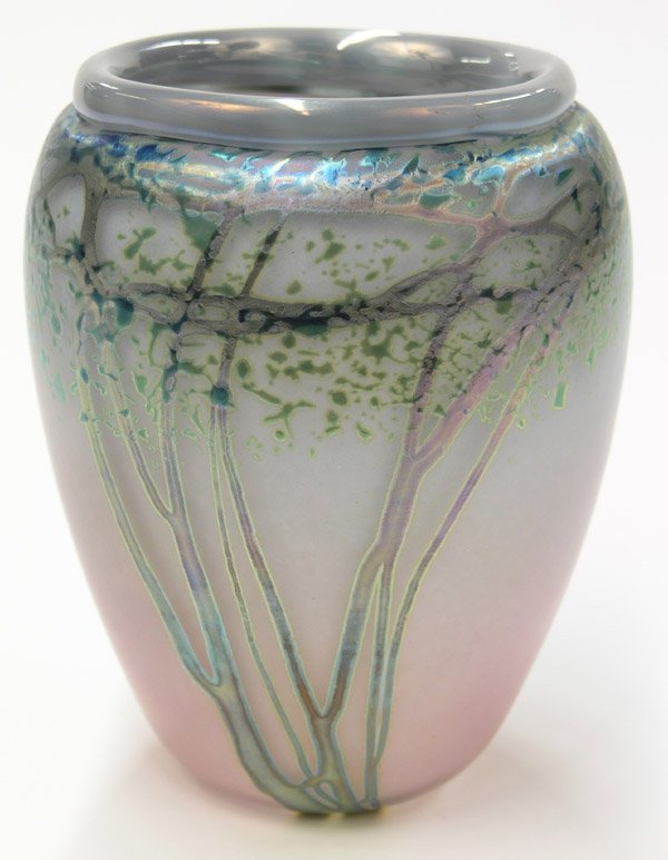 Art glass vase, Petes Rolown