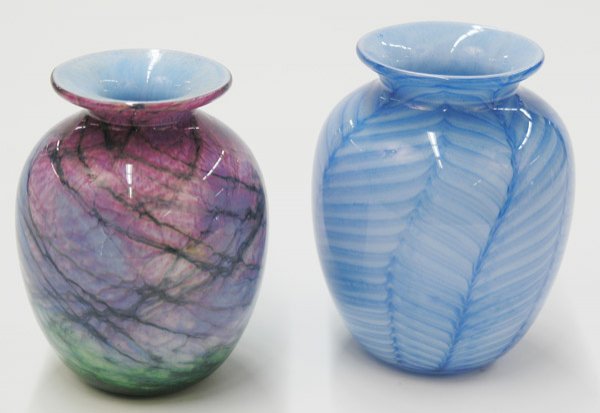 Contemporary art glass vases