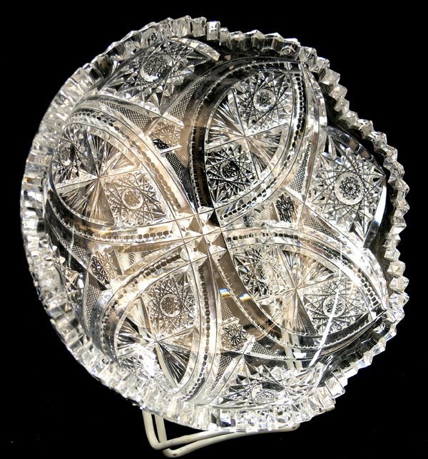 Cut glass dishes hobstars sawtooth - 2