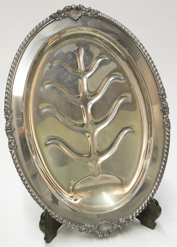 Silverplate meat trays - 2